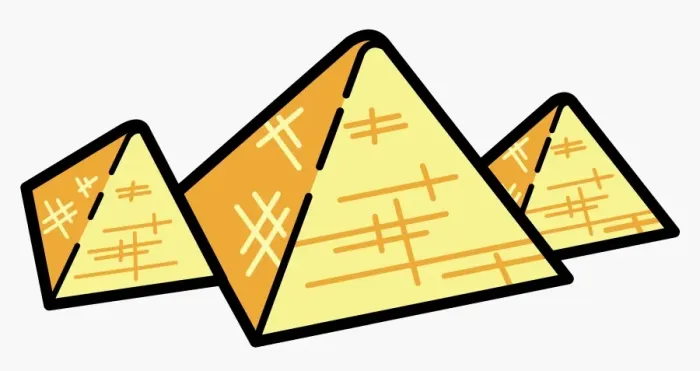 Framed Print : Illustration of three pyramids Framed Print : Illustration of three pyramids