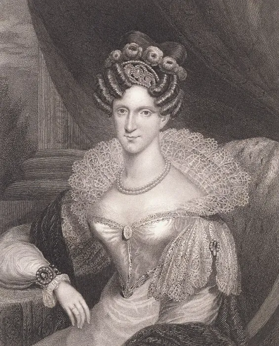 Framed Print : Illustration of Queen Adelaide