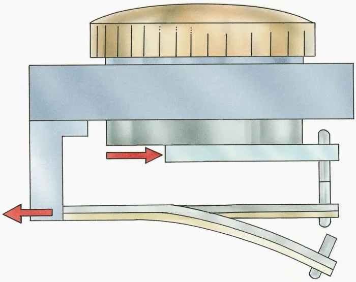 Framed Print : Illustration of radiator thermostat