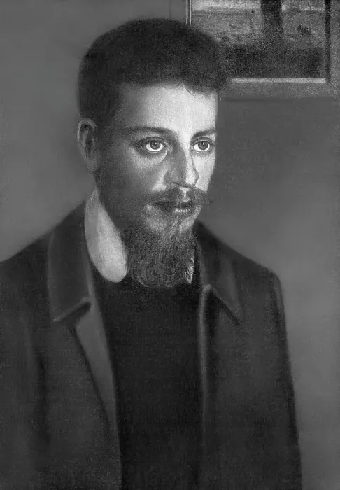 Framed Print : Illustration of Rainer Maria Rilke