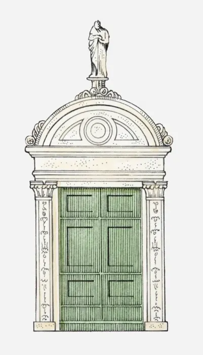 Framed Print : Illustration of a Renaissance doorway, Chiesa di San Zaccaria (St Zacharias Church), Venicy, Italy, 15th century Framed Print : Illustration of a Renaissance doorway, Chiesa di San Zaccaria (St Zacharias Church), Venicy, Italy, 15th century