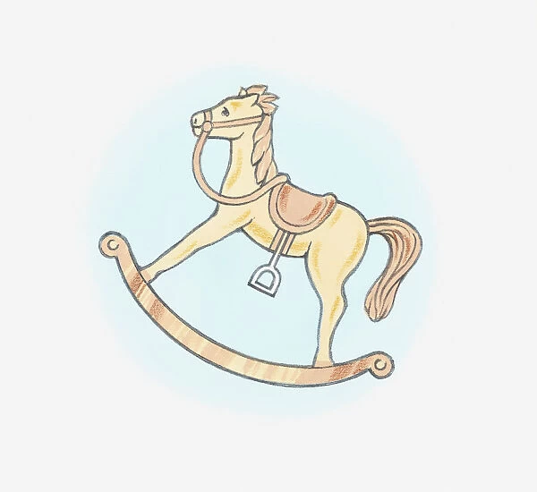 Illustration of rocking horse
