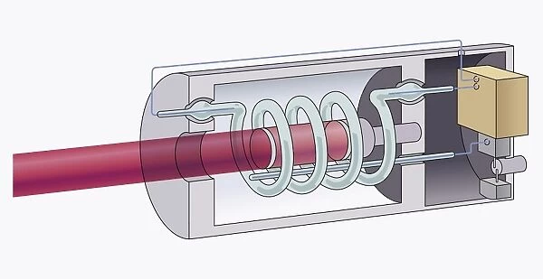 Illustration of ruby laser