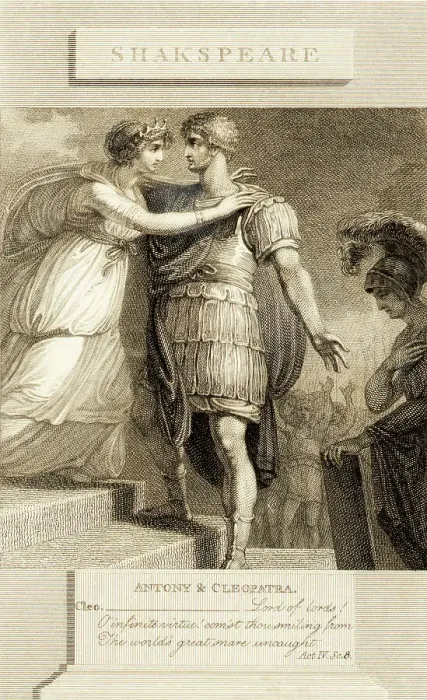 Framed Print : Illustration of Scene from Antony & Cleopatra by William Shakespeare