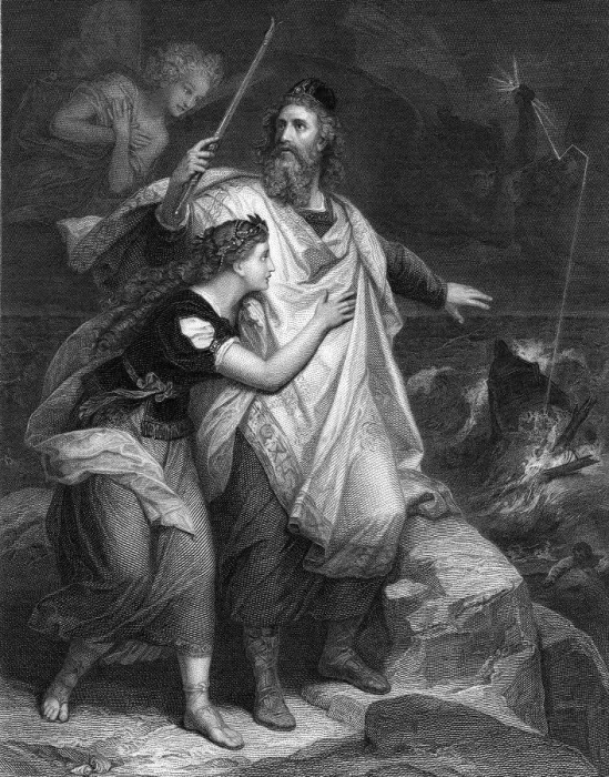 Framed Print : Illustration From Shakespeares Tempest Framed Print : Illustration From Shakespeares Tempest