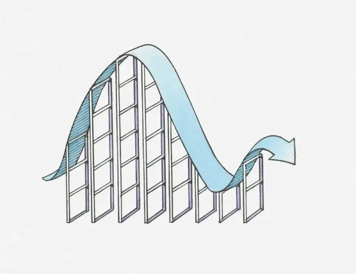 Framed Print : Illustration showing digital sound wave
