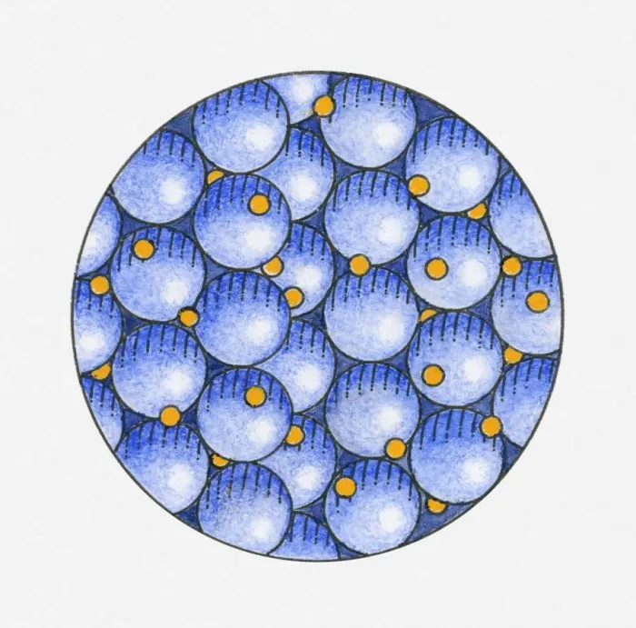 Framed Print : Illustration showing metallic bonding Framed Print : Illustration showing metallic bonding