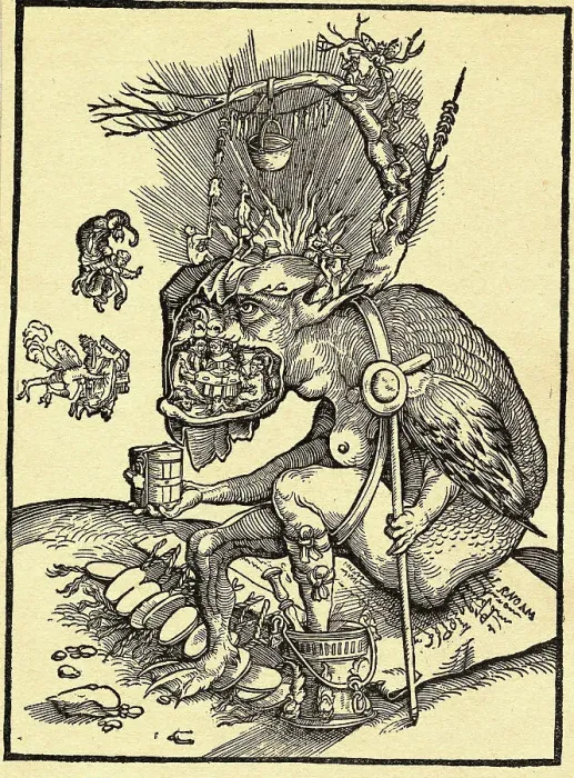 Framed Print : Illustration Showing Mouth of Hell Framed Print : Illustration Showing Mouth of Hell
