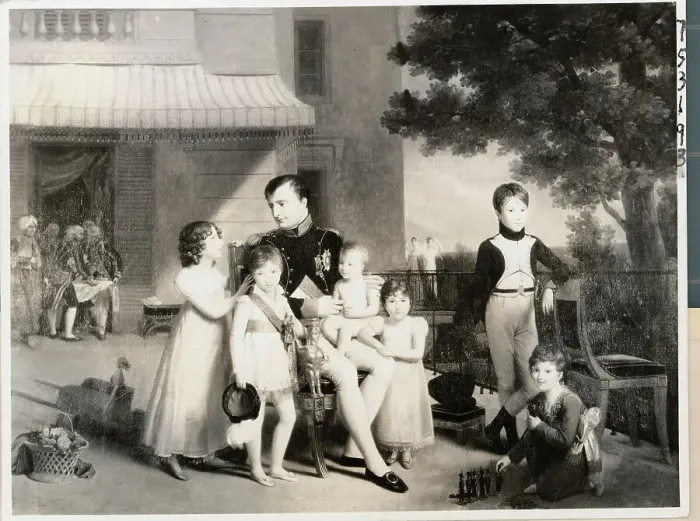 Framed Print : Illustration Showing Napoleon with Children of His Royal Family Framed Print : Illustration Showing Napoleon with Children of His Royal Family