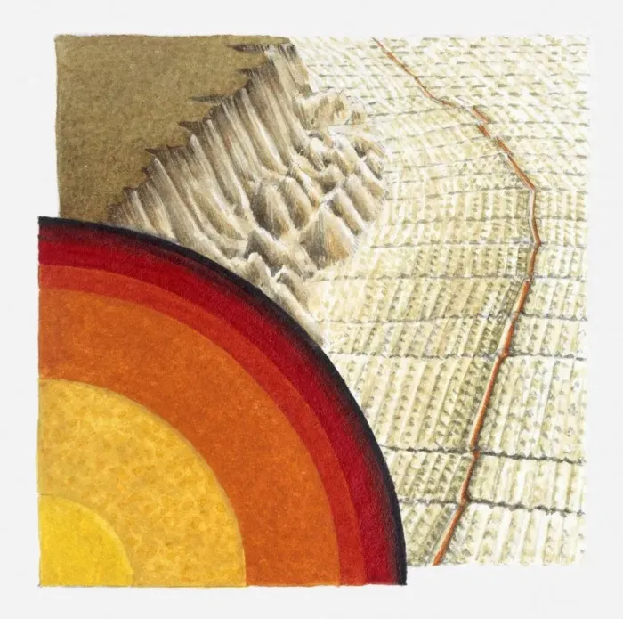 Framed Print : Illustration showing where tectonic plates divide Framed Print : Illustration showing where tectonic plates divide