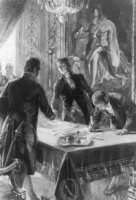 Framed Print : Illustration of the Signing of the Louisiana Purchase Framed Print : Illustration of the Signing of the Louisiana Purchase