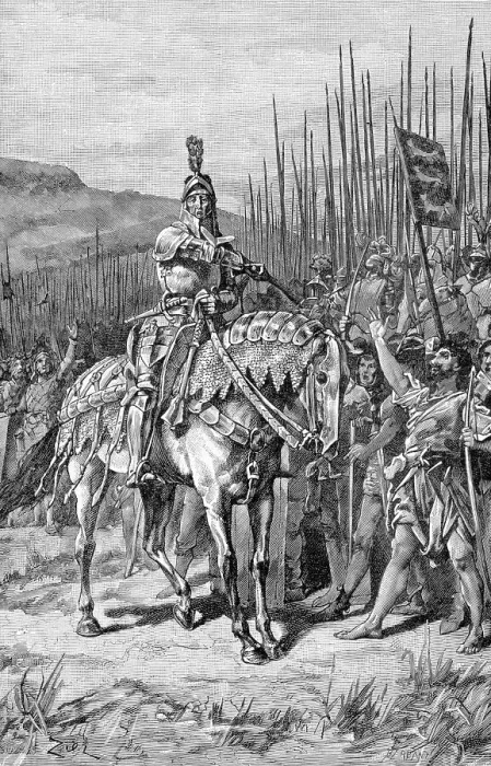 Framed Print : Illustration of Sir Thomas Erpingham Rallying His Troops at Agincourt Framed Print : Illustration of Sir Thomas Erpingham Rallying His Troops at Agincourt