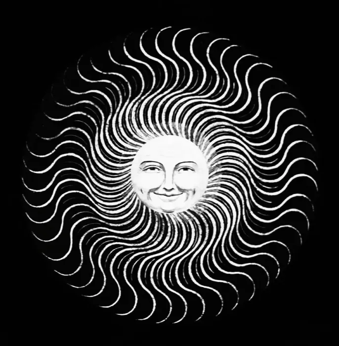 Framed Print : Illustration of a Smiling Sun Framed Print : Illustration of a Smiling Sun
