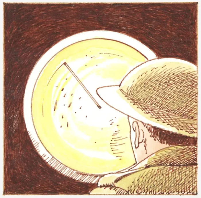 Framed Print : Illustration of soldier looking at radar screen during World War II Framed Print : Illustration of soldier looking at radar screen during World War II