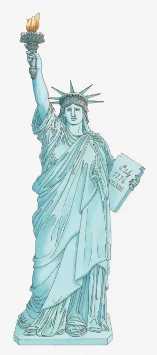 Framed Print : Illustration of Statue of Liberty Framed Print : Illustration of Statue of Liberty