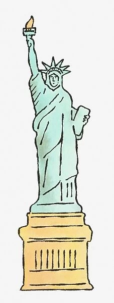 Illustration of Statue of Liberty
