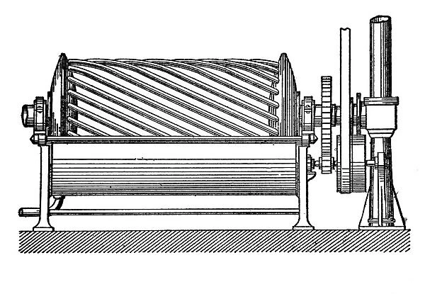 Illustration of a steam engine - 1885