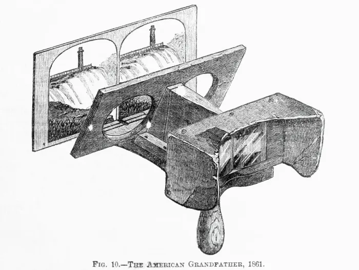 Framed Print : Illustration Of A Stereoscope Framed Print : Illustration Of A Stereoscope