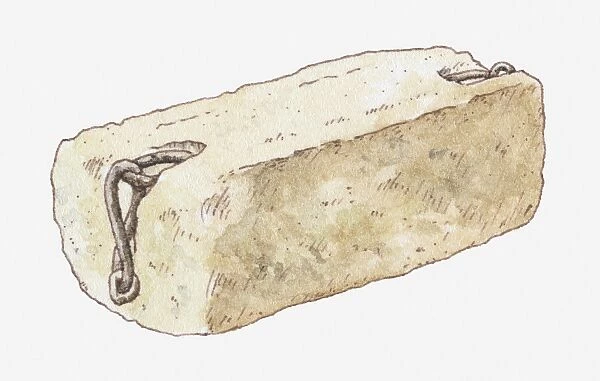 Illustration of Stone of Scone, also known as Stone of Destiny