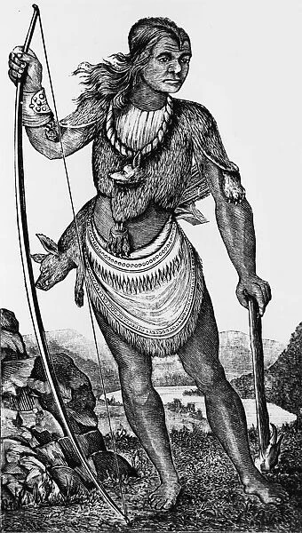 Illustration Of Susquehanna Indian Woman