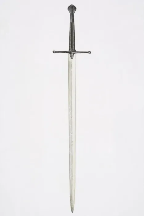 Framed Print : Illustration, sword with black hilt Framed Print : Illustration, sword with black hilt