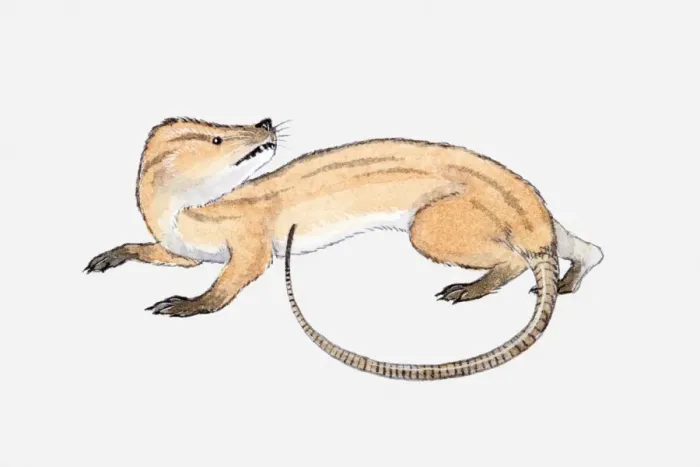 Framed Print : Illustration of a synapsid pre-historic mammal Framed Print : Illustration of a synapsid pre-historic mammal