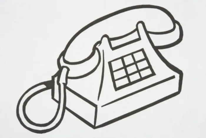 Framed Print : Illustration, telephone Framed Print : Illustration, telephone