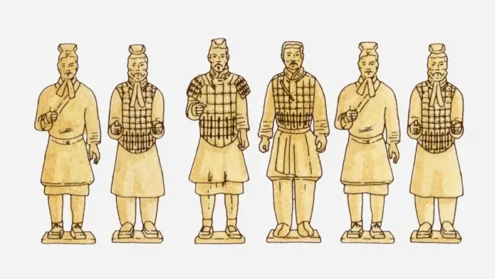 Framed Print : Illustration of Terracotta Army, circa 210 BC Framed Print : Illustration of Terracotta Army, circa 210 BC