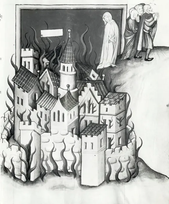 Framed Print : Illustration from the Toggenburg Bible Framed Print : Illustration from the Toggenburg Bible