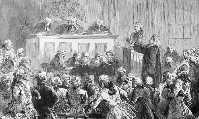 Framed Print : Illustration of the Trial of Peter Zenger In New York Framed Print : Illustration of the Trial of Peter Zenger In New York