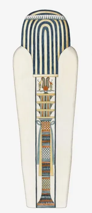 Framed Print : Illustration of the underside of the outermost lid of an Ancient Egyptian coffin Framed Print : Illustration of the underside of the outermost lid of an Ancient Egyptian coffin