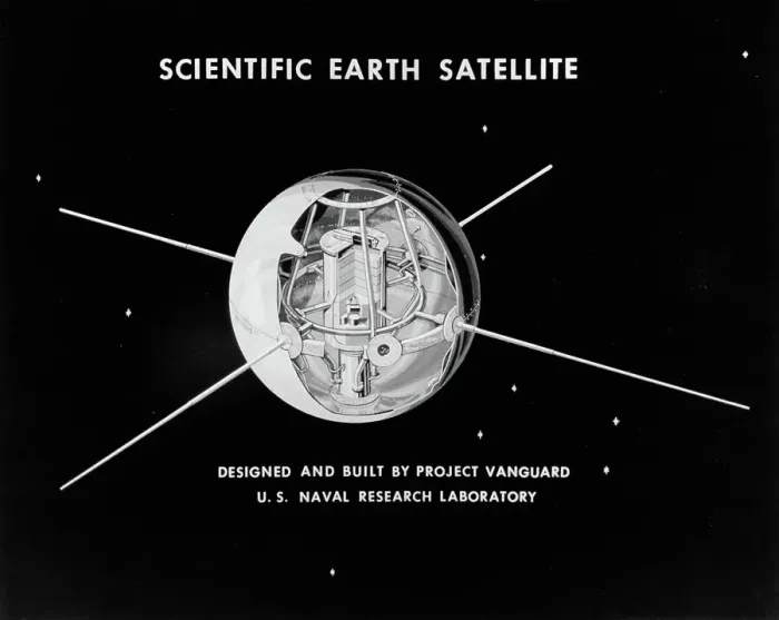 Framed Print : Illustration of Vanguard Satellite Framed Print : Illustration of Vanguard Satellite