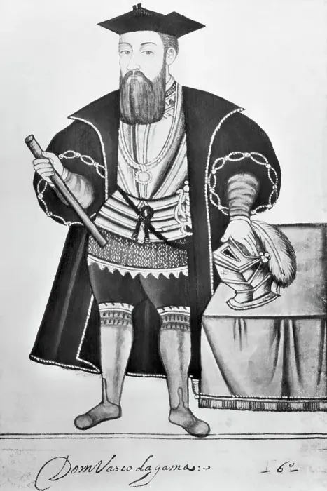 Framed Print : Illustration Of Vasco Da Gama Framed Print : Illustration Of Vasco Da Gama