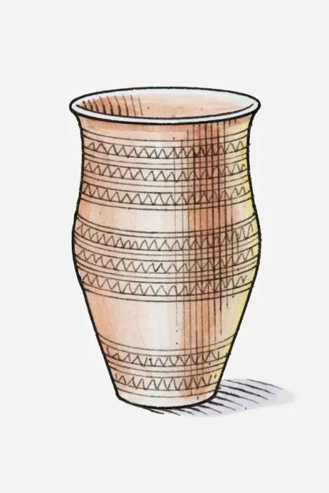 Framed Print : Illustration of a vase Framed Print : Illustration of a vase