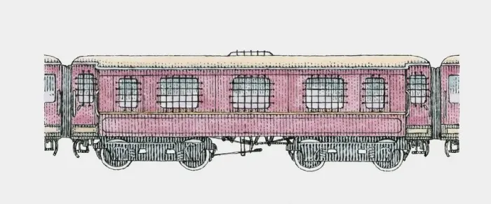 Framed Print : Illustration of Victorian train carriage