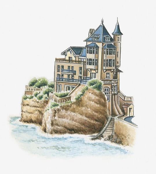 Illustration of Villa Belza, Biarritz, Pyrenees-Atlantiques, France