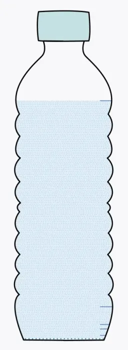 Framed Print : Illustration of water in plastic bottle Framed Print : Illustration of water in plastic bottle