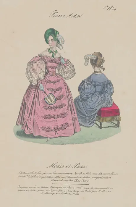 Framed Print : Illustration of Women's Parisian Fashion Designs Framed Print : Illustration of Women's Parisian Fashion Designs