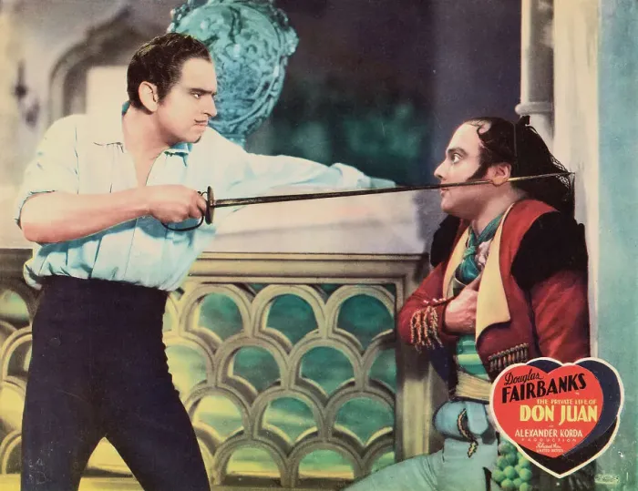 Framed Print : Illustrative Poster on Actor Douglas Fairbanks in The Private Life of Don Juan Framed Print : Illustrative Poster on Actor Douglas Fairbanks in The Private Life of Don Juan