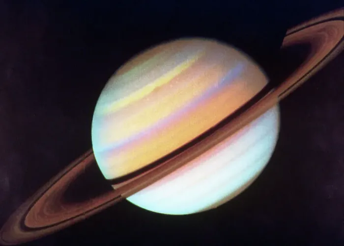 Framed Print : Image Of Saturn Taken By Voyager Framed Print : Image Of Saturn Taken By Voyager