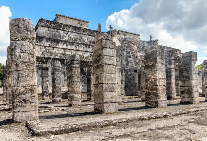 Framed Print : Image Thousand Columns in Temple of the Warriors Framed Print : Image Thousand Columns in Temple of the Warriors
