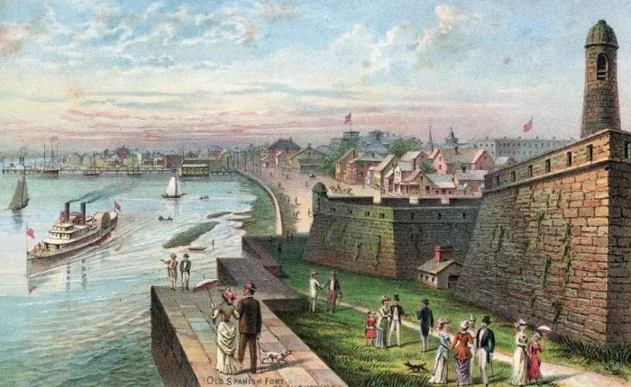 Framed Print : Image Type prints & engravings architecture forts steamboats boats parasols people Framed Print : Image Type prints & engravings architecture forts steamboats boats parasols people