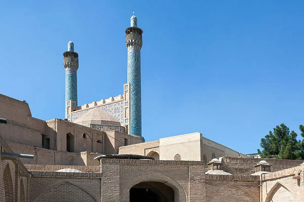 Imam mosque minarets, Isfahan, Iran