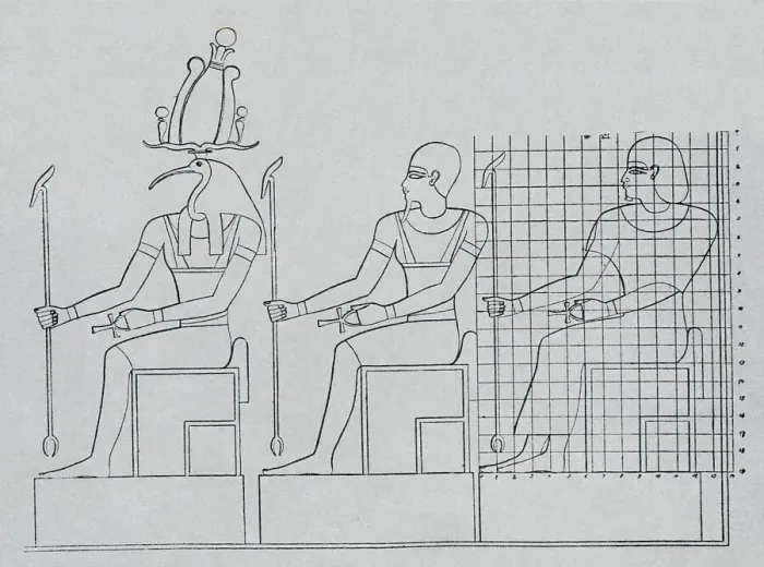 Framed Print : Imhotep, Thoth, and Hapu Framed Print : Imhotep, Thoth, and Hapu