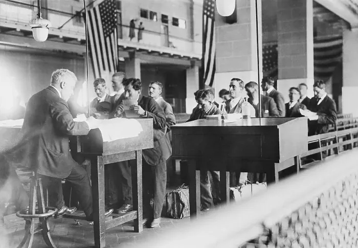 Framed Print : Immigrants at Ellis Island Framed Print : Immigrants at Ellis Island