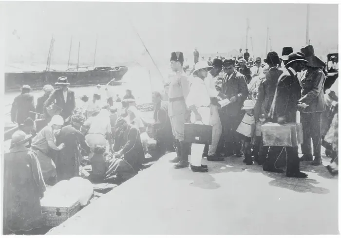 Framed Print : Immigrants Waiting at Port Framed Print : Immigrants Waiting at Port