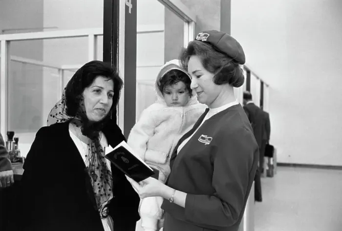 Framed Print : Immigration Employee Checks Info