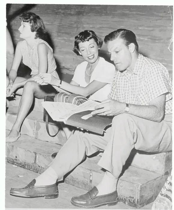 Framed Print : Imogene Coca with John Tyers Framed Print : Imogene Coca with John Tyers