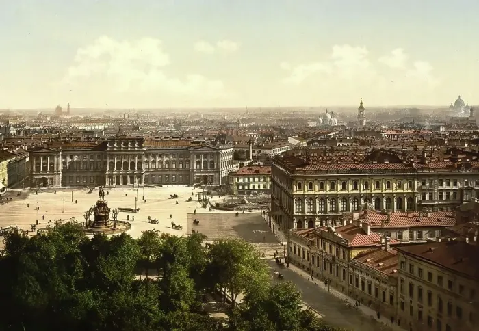 Framed Print : Imperial Council Square, West Side, St. Petersburg, Russia, c. 1890, Historic, digitally enhanced reproduction of a photochrome print of the period Framed Print : Imperial Council Square, West Side, St. Petersburg, Russia, c. 1890, Historic, digitally enhanced reproduction of a photochrome print of the period