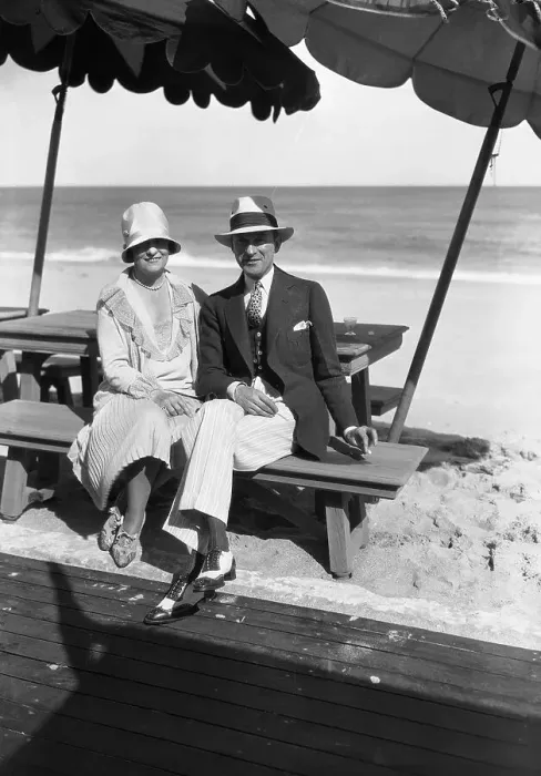 Framed Print : Important Socialites Relaxing at Bath and Tennis Club Framed Print : Important Socialites Relaxing at Bath and Tennis Club